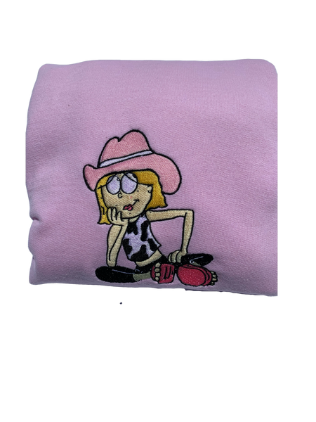Lizzie Mcguire Cow Girl Inspired Crewneck